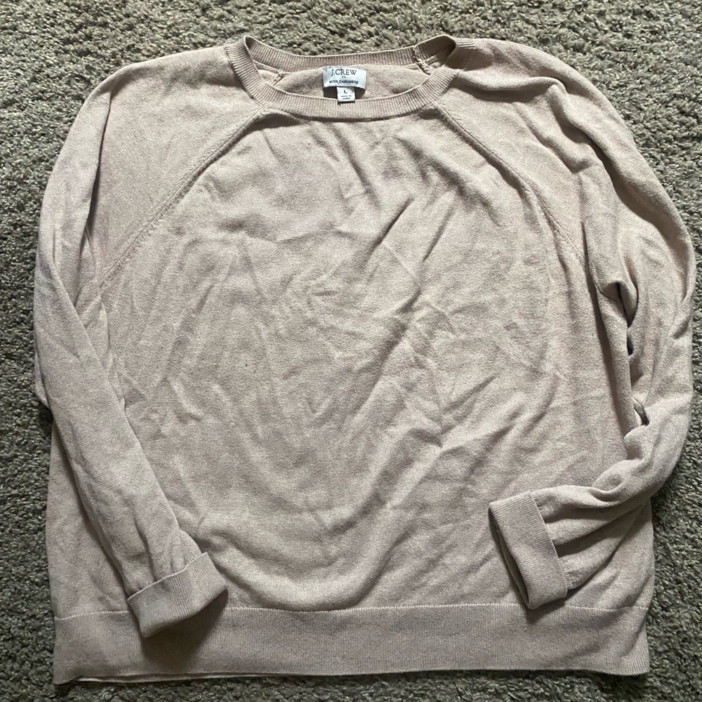 JCREW cashmere blend crewneck